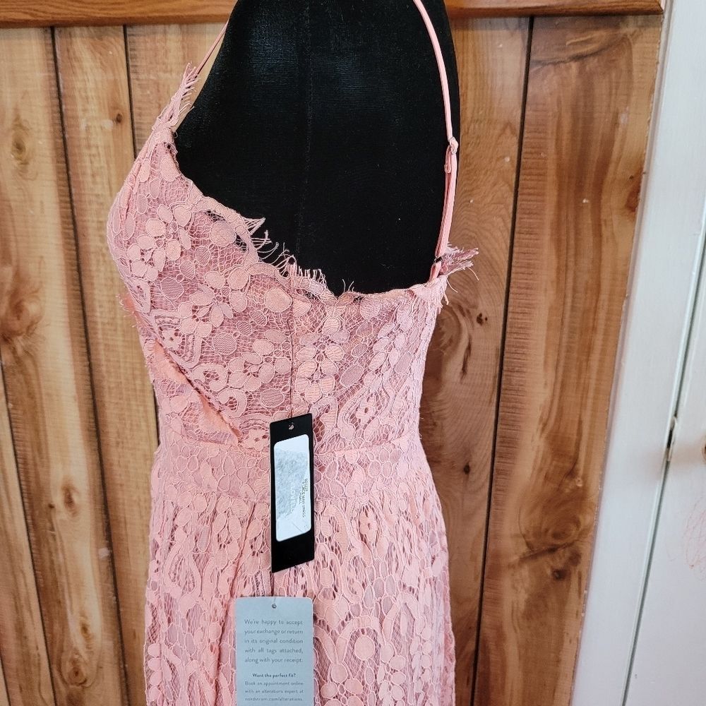 LULU'S Unending Love Blush Pink Lace Maxi Dress - Picture 5 of 13